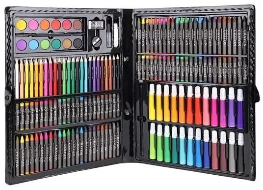 Kit de artă creativă într-o servietă practică - 168 buc - MAALEO