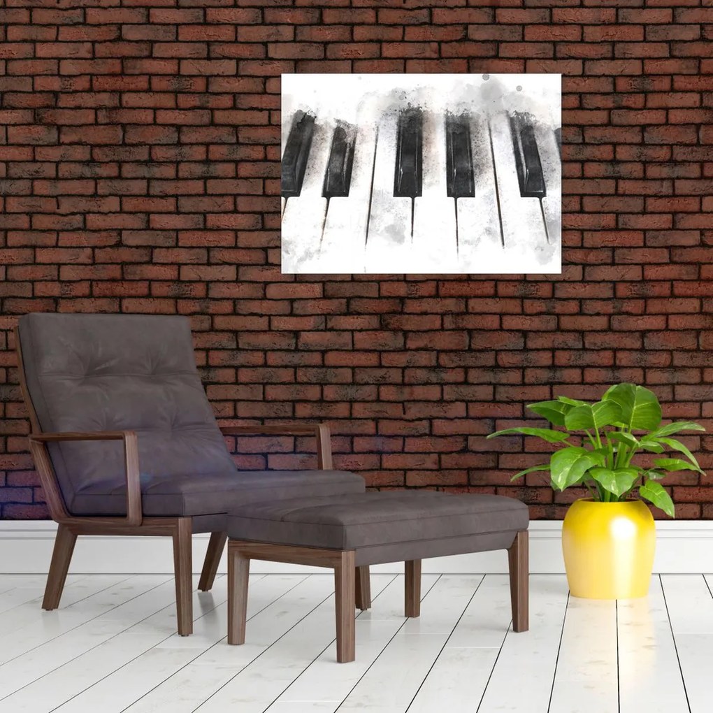 Tablou - Pian, acuarelă (70x50 cm)