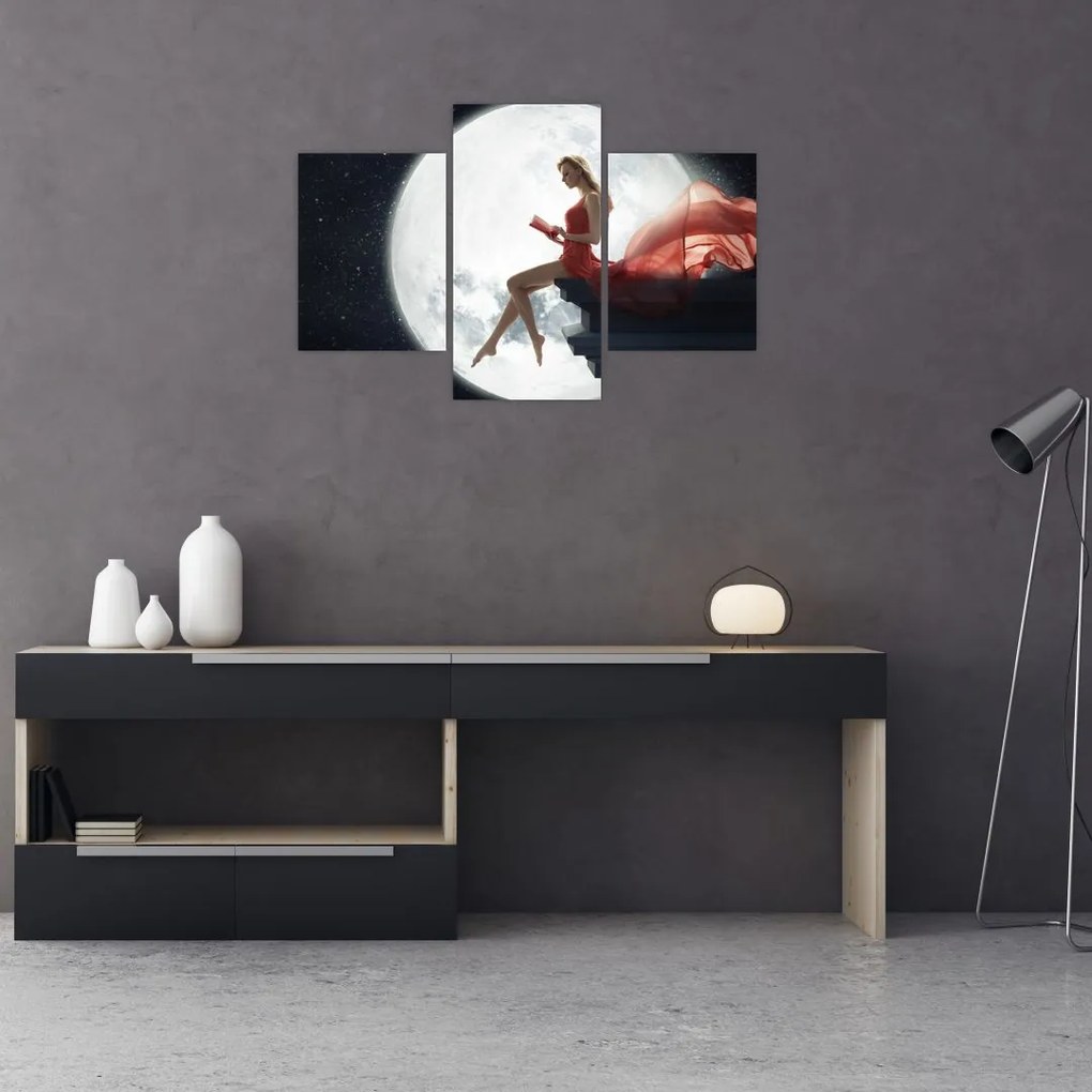 Tablou - Femeia sub clar de lună (90x60 cm)