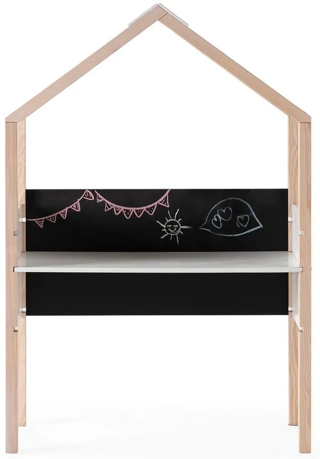 Birou de copii din lemn de pin 40x100 cm Roxana – Marckeric