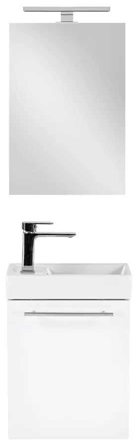 Mobilier de baie fantastic Melanie cu oglindă, alb