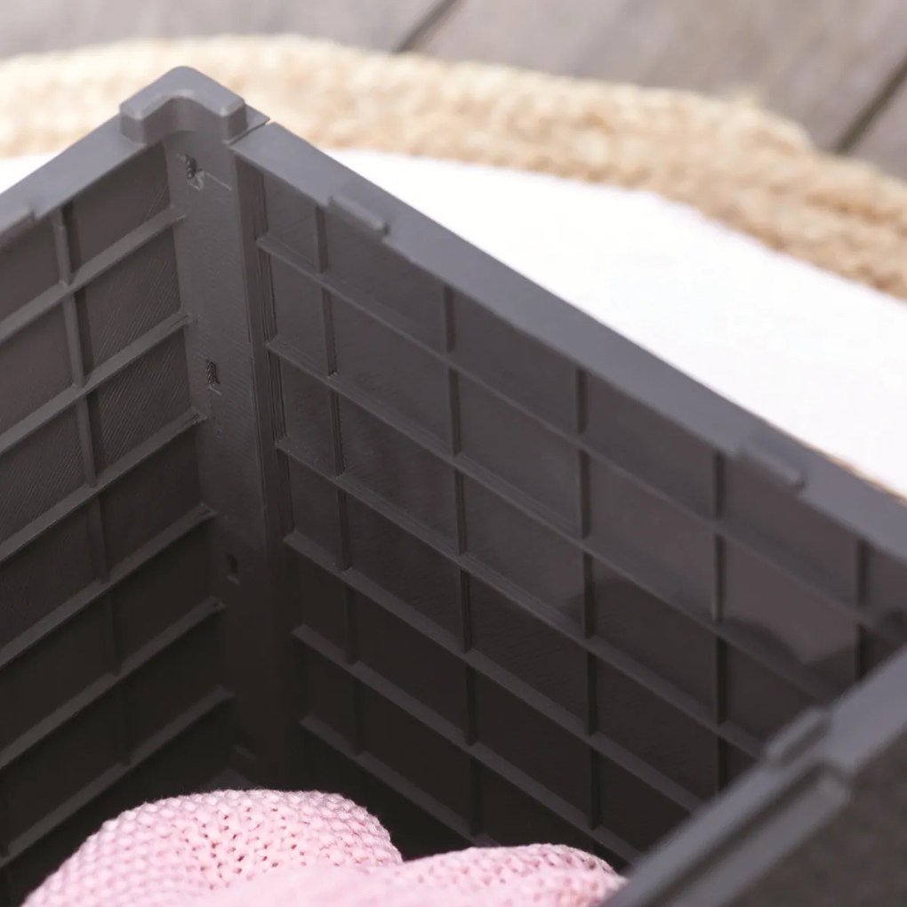 Masă de depozitare Keter Vigo, 37 x 37 x 37 cm, grafit