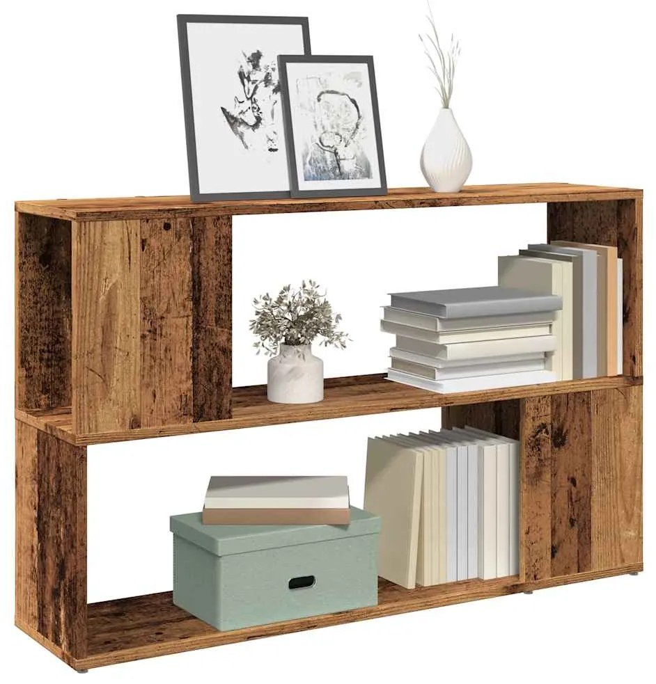 vidaXL Bibliotecă, Lemn vechi, 100x24x63 cm, PAL