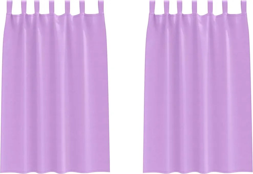 vidaXL Perdele Opaque cu Inel 2 pcs Violet 175 x 140 cm Poliester