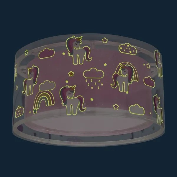 Plafonieră pentru copii UNICORNS 2xE27/60W/230V Dalber 41596