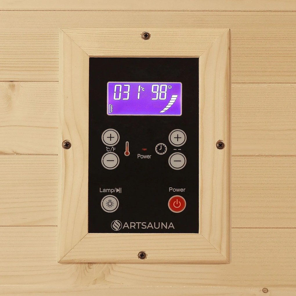 Vonkajšia sauna Eldur s 8 kW ohrievačom & príslušenstvom