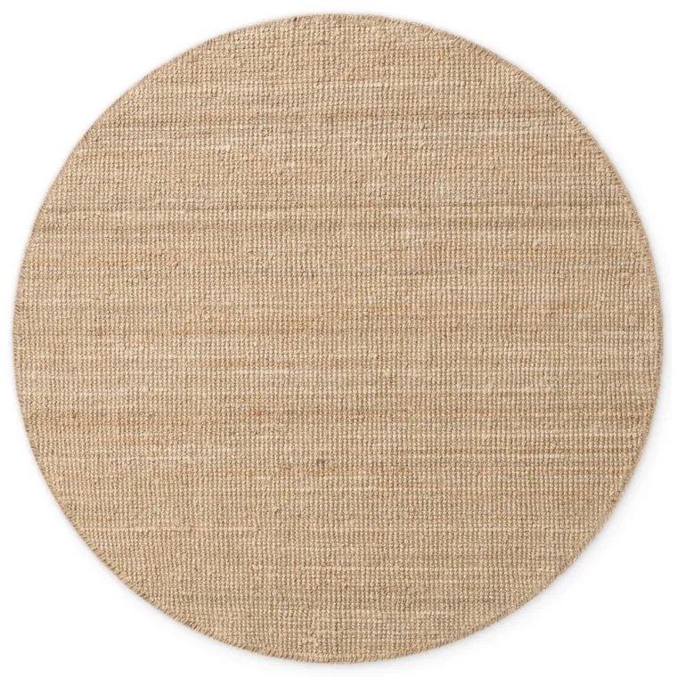 Covor în culoare naturală rotund din iută ø 160 cm Bouclé Jaipur – Hanse Home