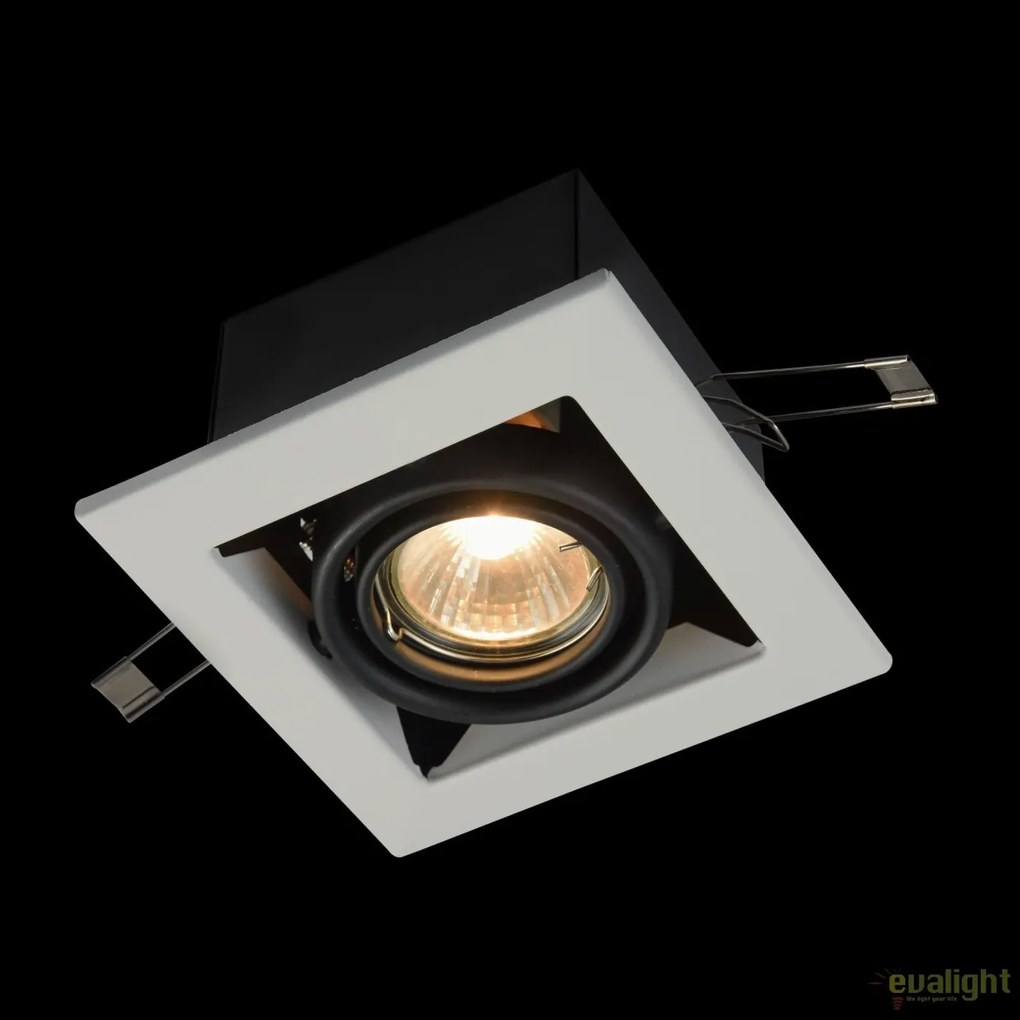 Spot incastrabil pentru tavan fals, Metal alb MYDL008-2-01-W