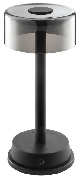 Brilliant - Lampă de birou LED RAZOR, 2,5W/5V, 2700K, IP44, neagră, încărcabilă, cu control tactil și dimmer