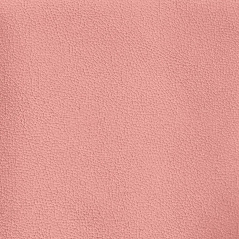 Fotoliu de birou rabatabil cu masaj, roz, piele ecologica 1, Roz