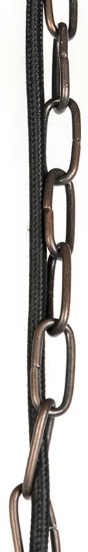 Lampă suspendată industrială maro antic 60 cm - Hoodi