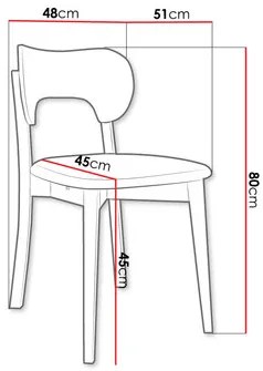 Scaun sufragerie KD 64 (Negru + smaragd) . 1103465