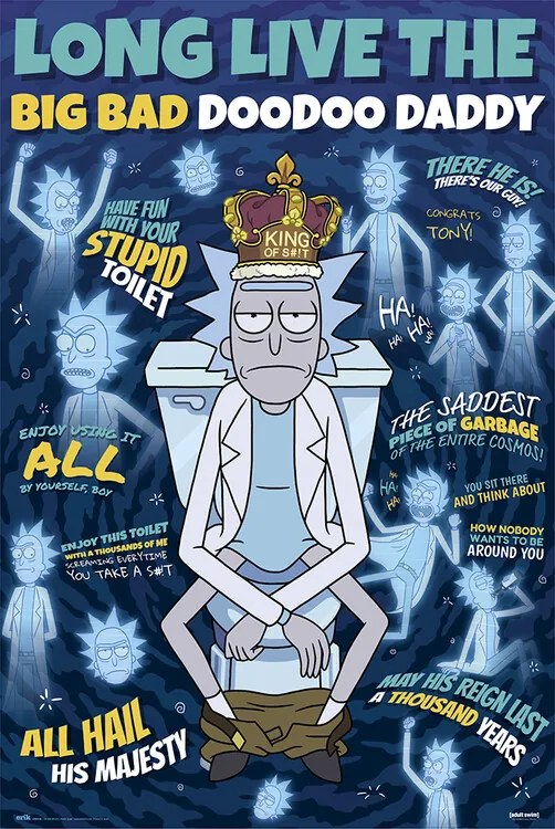 Poster Rick and Morty - DooDoo Daddy