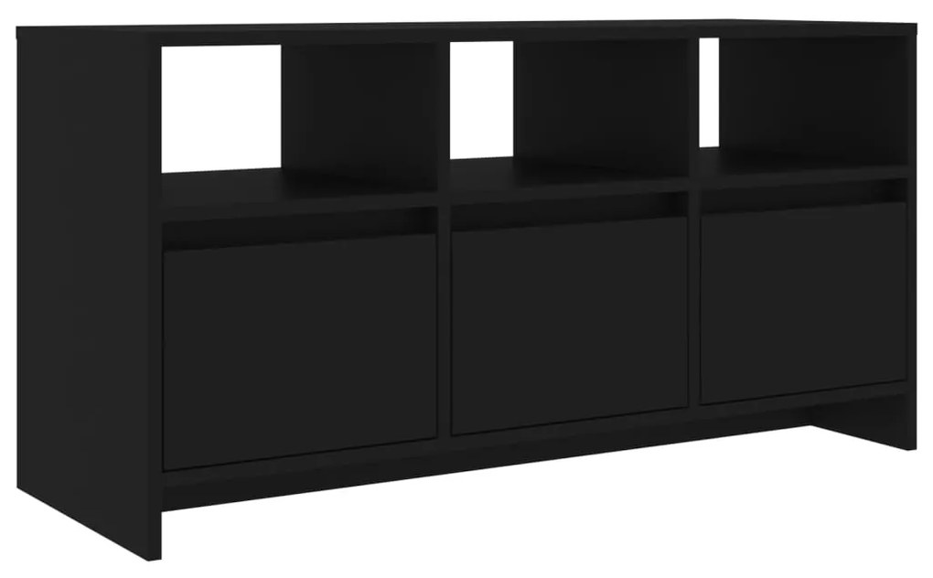 809801 vidaXL Comodă TV, negru, 102x37,5x52,5 cm, PAL