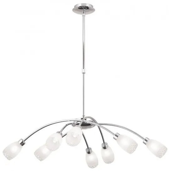 Lustra suspendata inaltime reglabila Carla LU 1672/8 chrom OR