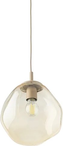 Brilagi - Lustră suspendată pe cablu VULCANO 1xE27/15W/230V, diam. 25 cm, bej/bej fumuriu