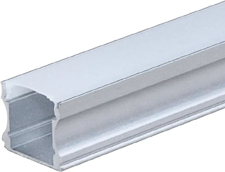 Profil Banda LED Optonica, Aplicat (PT), Inaltime Ridicata, Aluminiu + Alb Mat, 2m