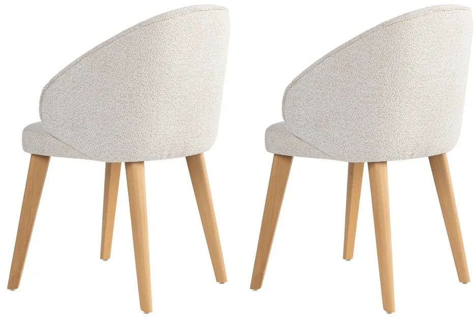 Set de scaune de sufragerie Bentley White andLight Oak, 2 buc.