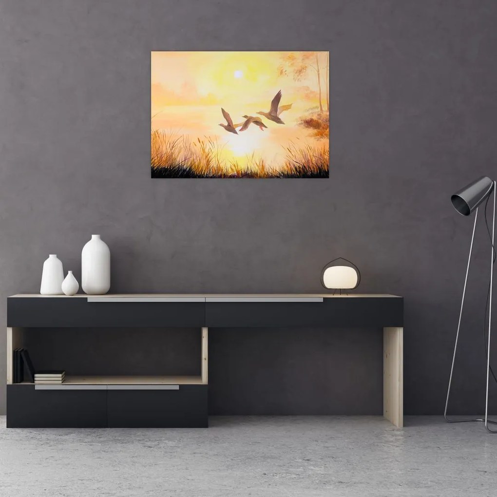 Tablou - Macarale la apus de soare (70x50 cm)