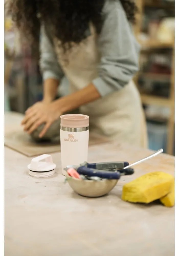 Cană termos roz-deschis din oțel inoxidabil 350 ml Café-To-Go Rose Quartz – Stanley