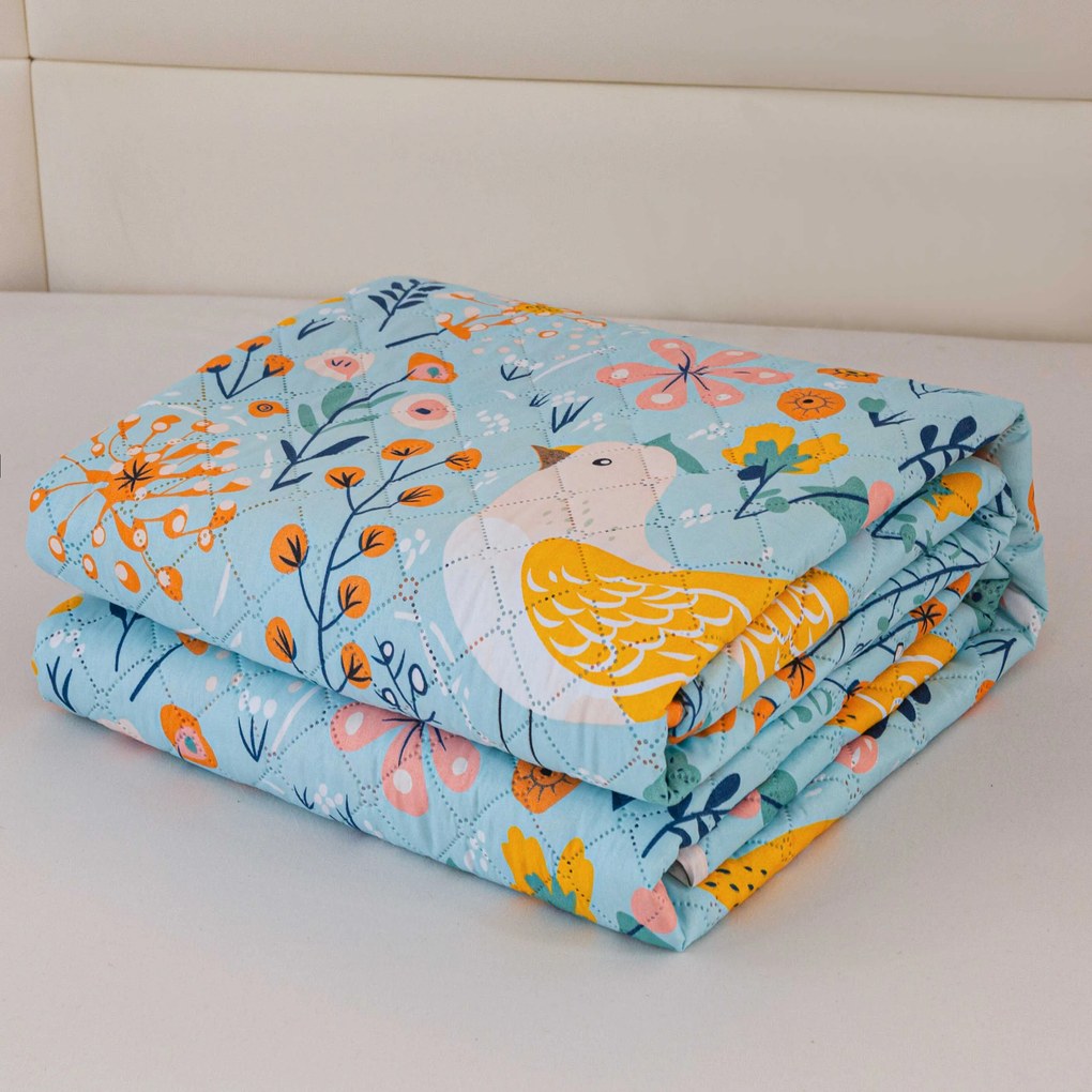 Cuvertura de pat SPRING TWEET, colorată Dimensiune: 220 x 240 cm