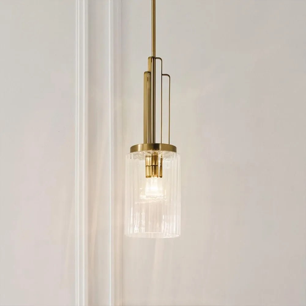 Quintiesse QN-KIMROSE-MP-BNB - Lustră pe tijă KIMROSE 1xE27/60W/230V, aurie