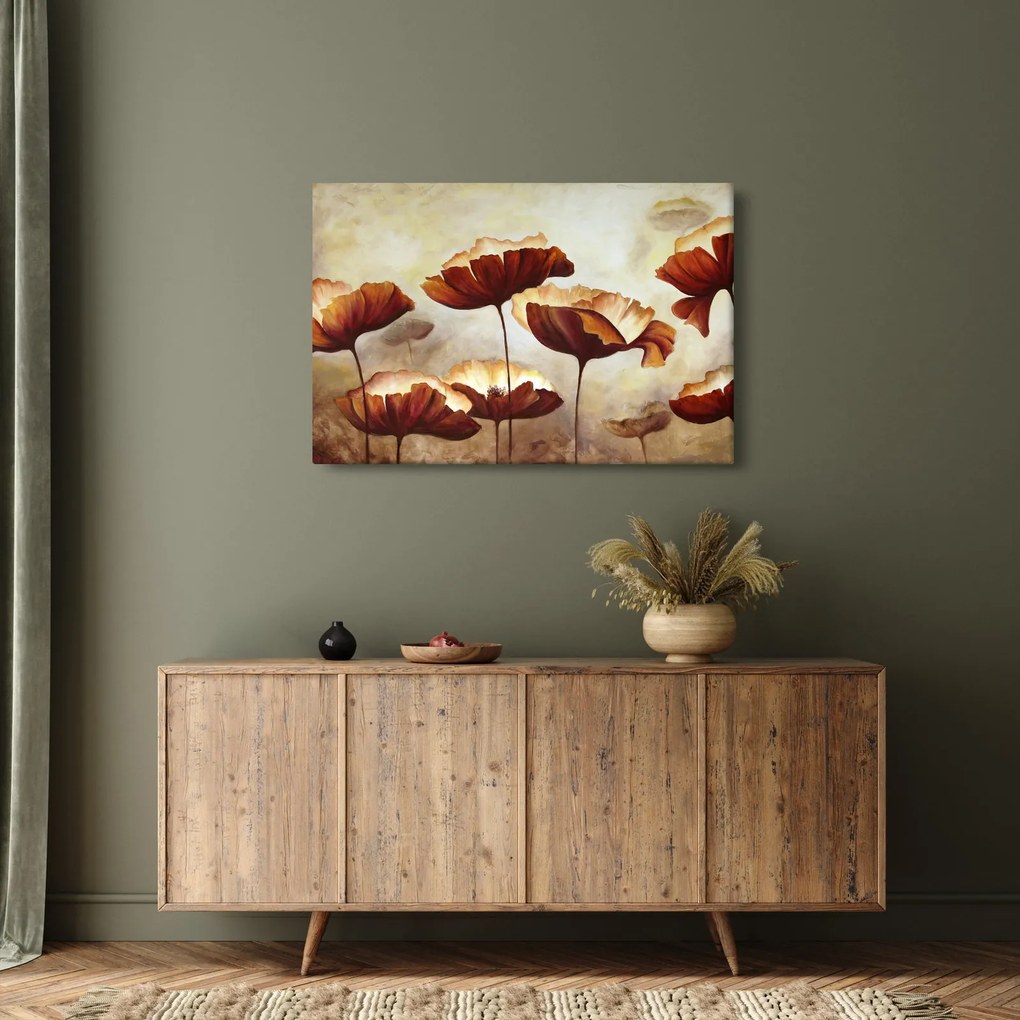 Tablou flori roșii (90x60 cm)