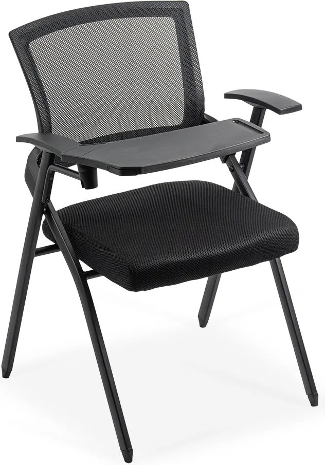 RESIGILAT - Scaun conferinta pliabil si masuta rabatabila HRC 603 negru