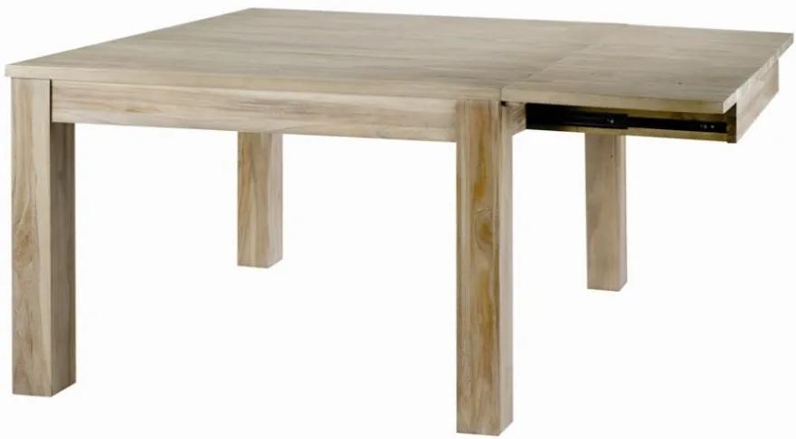 Masa dining extensibila din lemn de tec 120x(120)160 cm Lanyard Zago