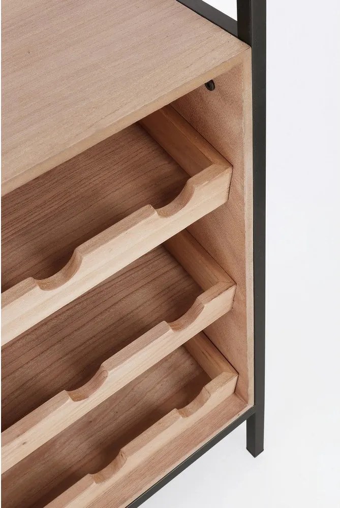 Dulap vinotecă în culoare naturală număr de sticle 12, 51x91x30 cm Isaac – Yes Everyday