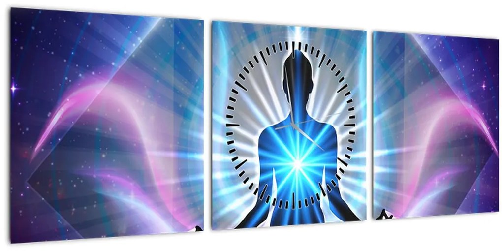 Tablou - Meditație (cu ceas) (90x30 cm)