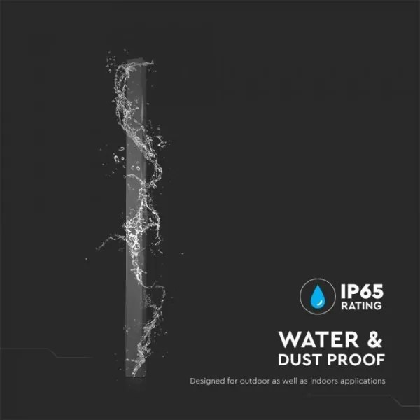 Aplica de perete LED pentru exterior, 10W/230V, 3000K, IP65, 51 cm, neagră