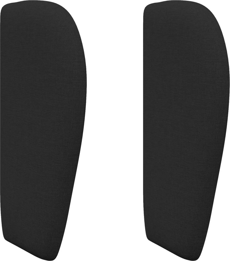 vidaXL Ureche pentru Tăblie Negru 40 x 23 x 6 cm țesătură