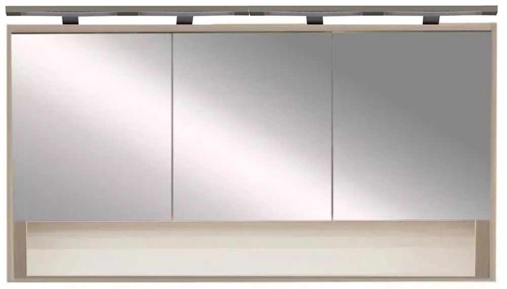 Dulap superior cu oglindă Luna 120, stejar Sonoma