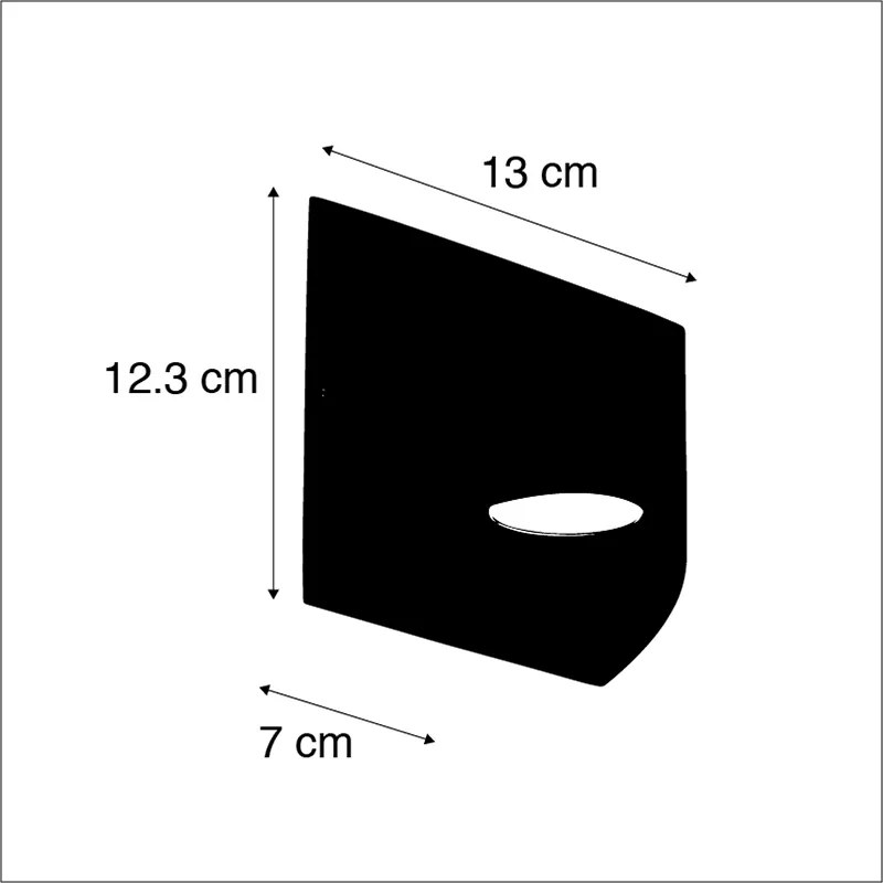 Lampă de perete modernă pentru exterior gri închis cu LED 2 lumini IP54 - Mal