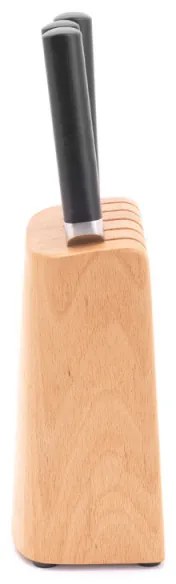 Set 5 cutite Brabantia Profile 1003298, Otel calit, Rezistent la zgarieturi si coroziune, Fag, Maro