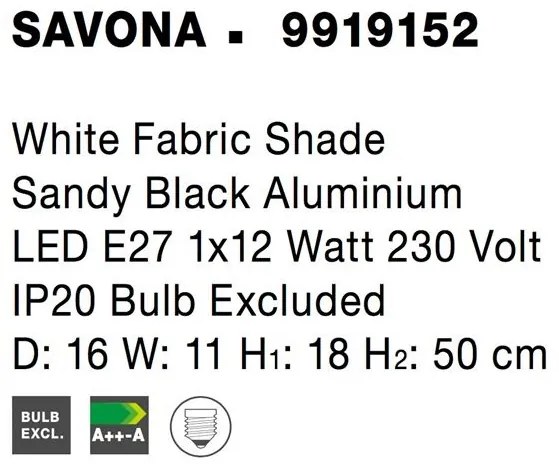 Veioza, lampa de masa design modern SAVONA NVL-9919152