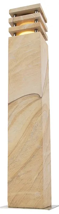 Lampă de podea modernă pentru exterior din piatră de nisip 70 cm - Grumpy