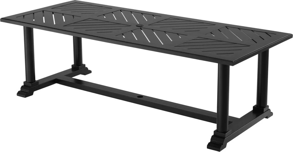 Masa pentru interior si exterior Bell Rive negru, 240x103cm 113620 HZ