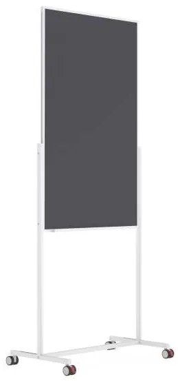 Tablă multifuncțională mobilă Magnetoplan Design 3în1, alb