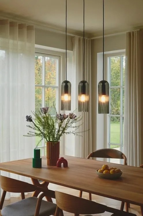 Lustra suspendata design nordic Miella 3L fumurie