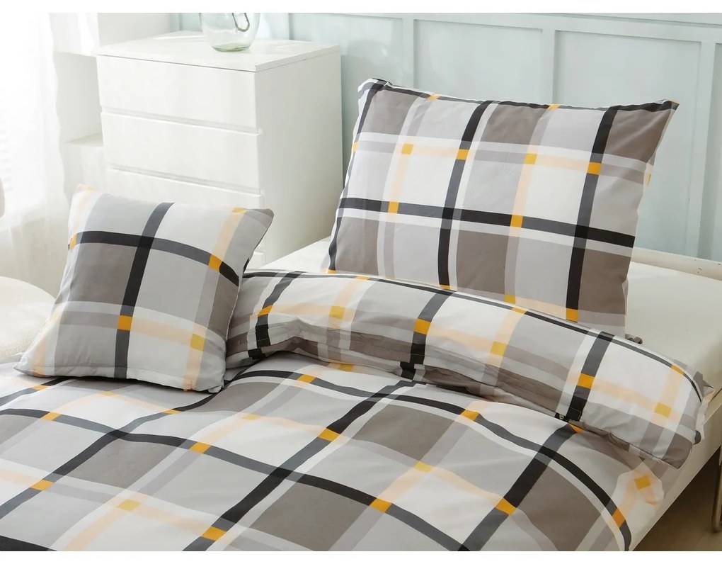 Lenjerie pat micro-satin HENRY /2/, 140 x 200 cm, 70 x 90 cm, 40 x 40 cm