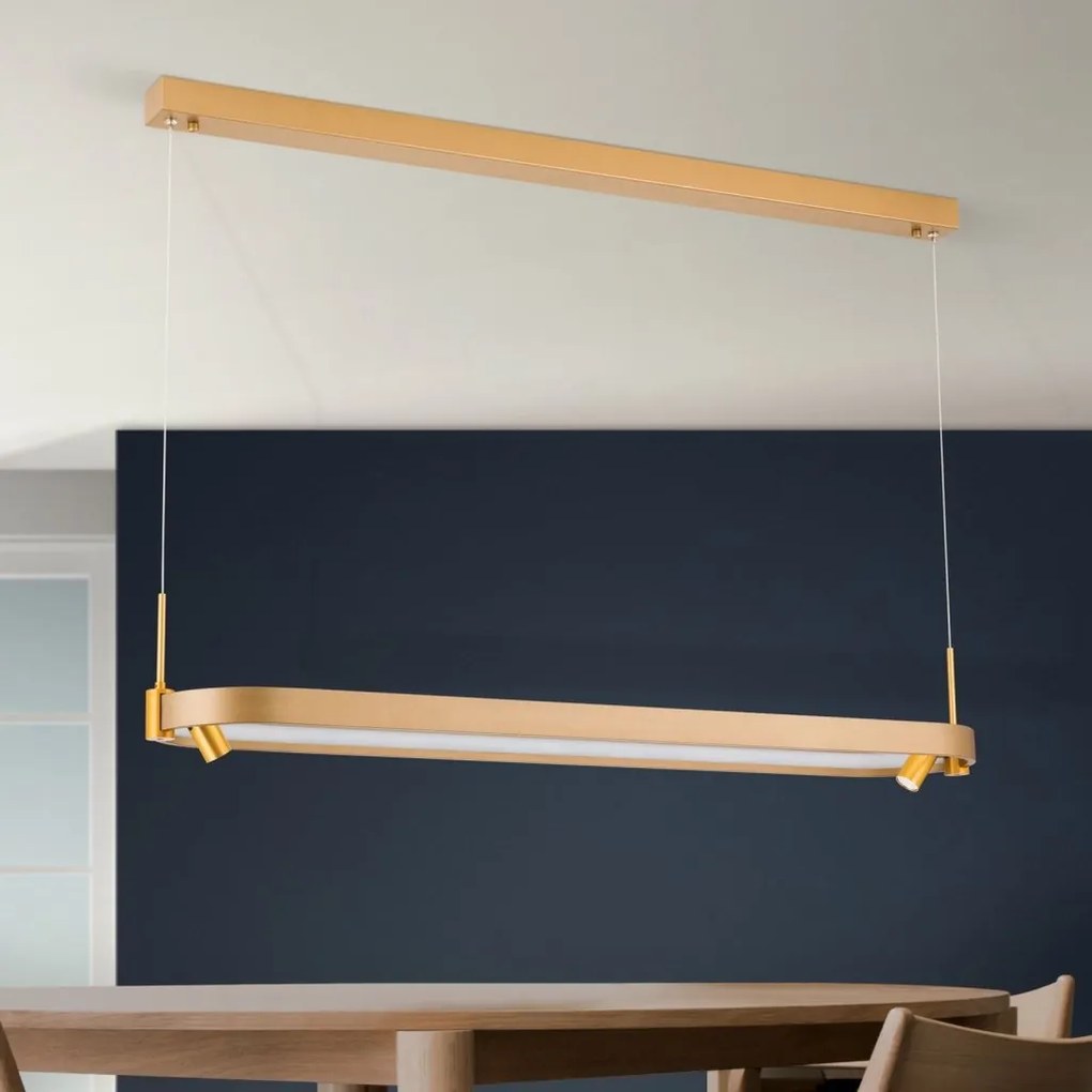 Lustra LED suspendata design modern GRACE aurie