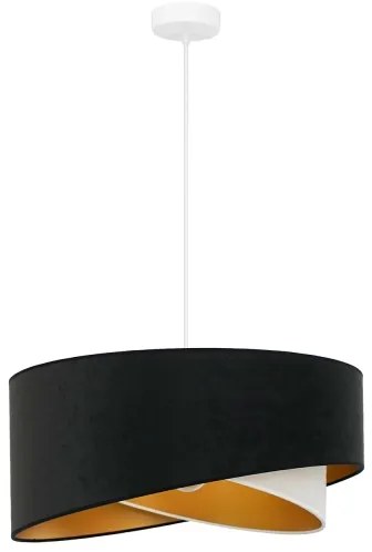 Lustră LED pe cablu Brilagi LYRA 1xE27/15W/230V negru/crem/auriu