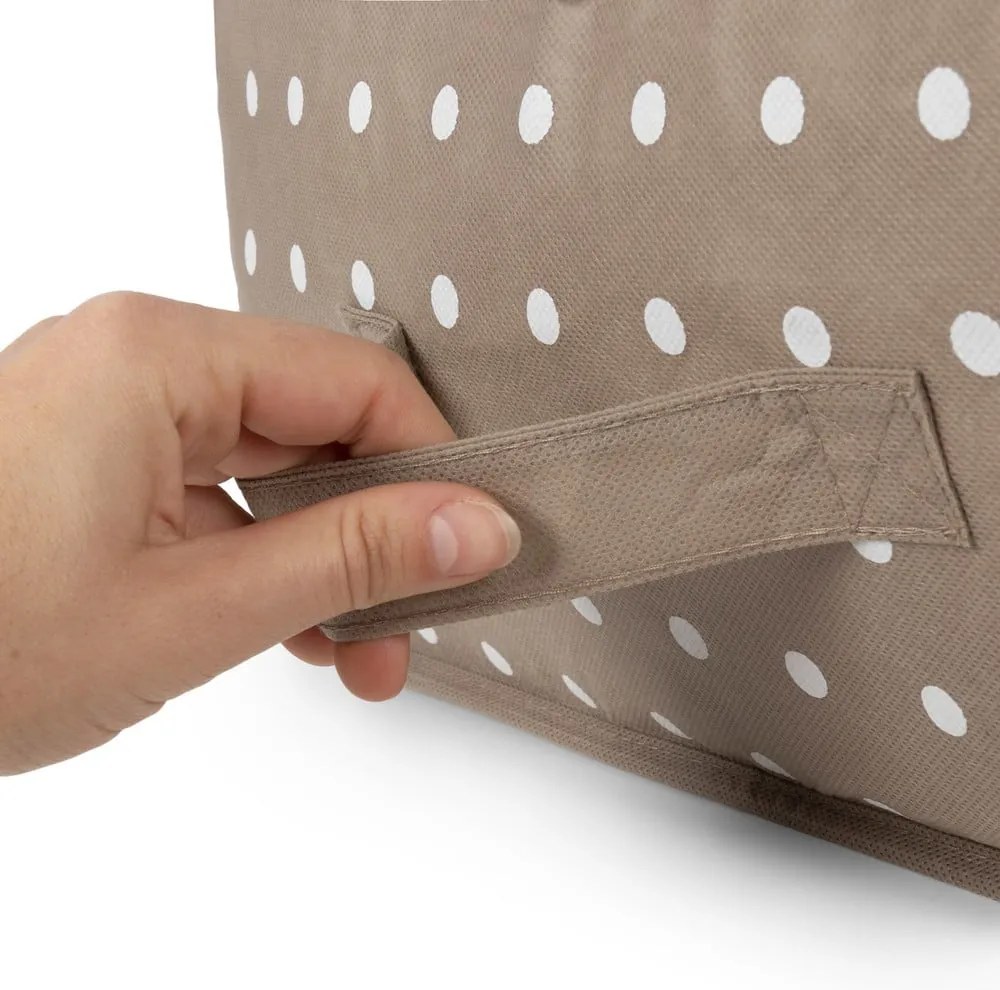 Husă mică pentru depozitare îmbrăcăminte Compactor Dots, bej