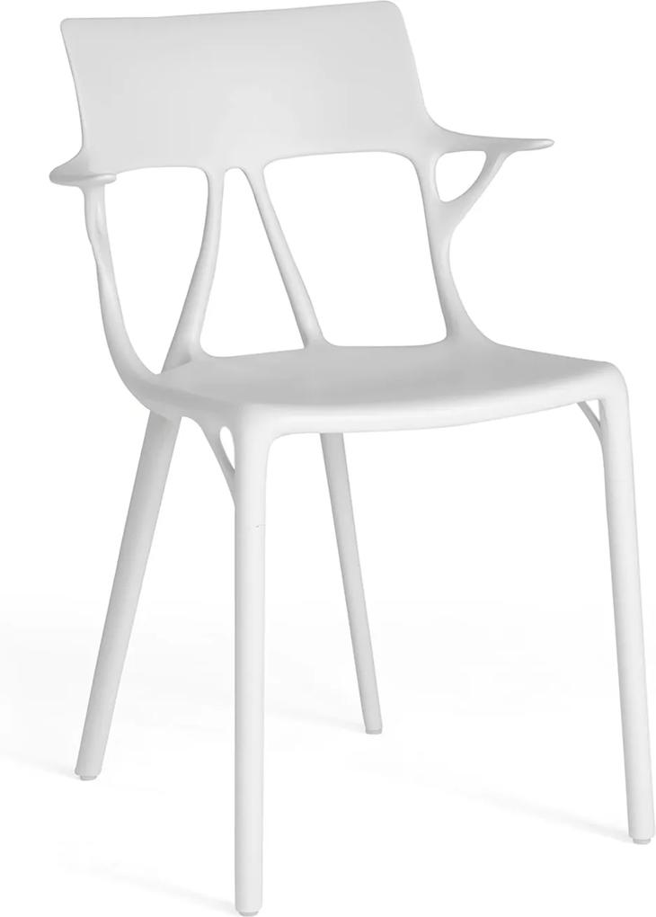 Scaun Kartell A.I. design Philippe Starck, alb