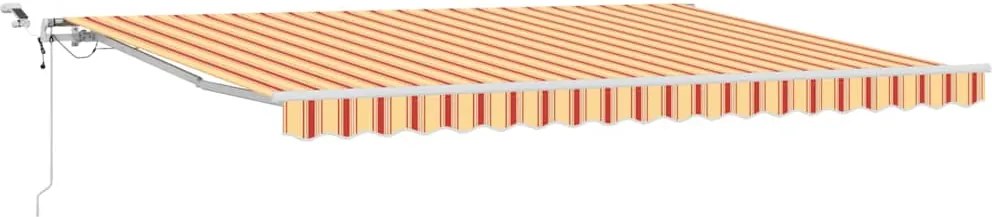 vidaXL Cortina Retractabilă Galben și portocalie 450 × 350 cm
