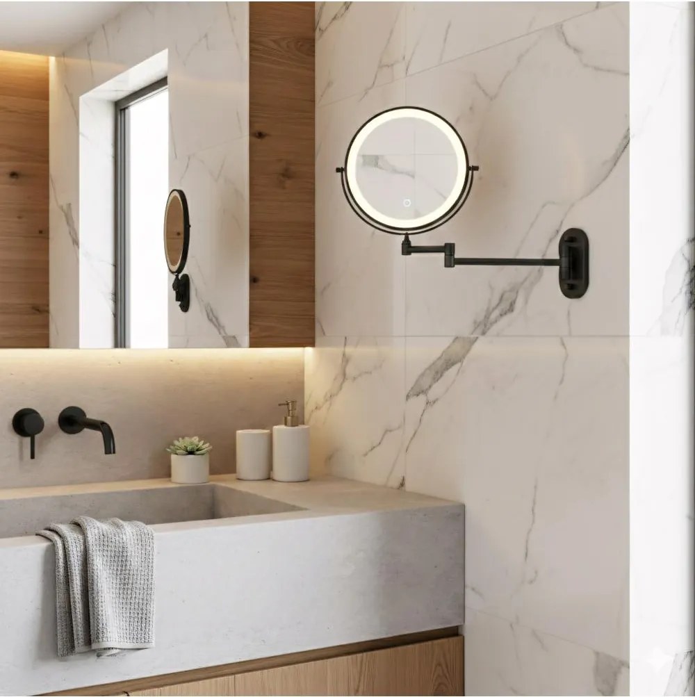 Oglinda LED Glow negru