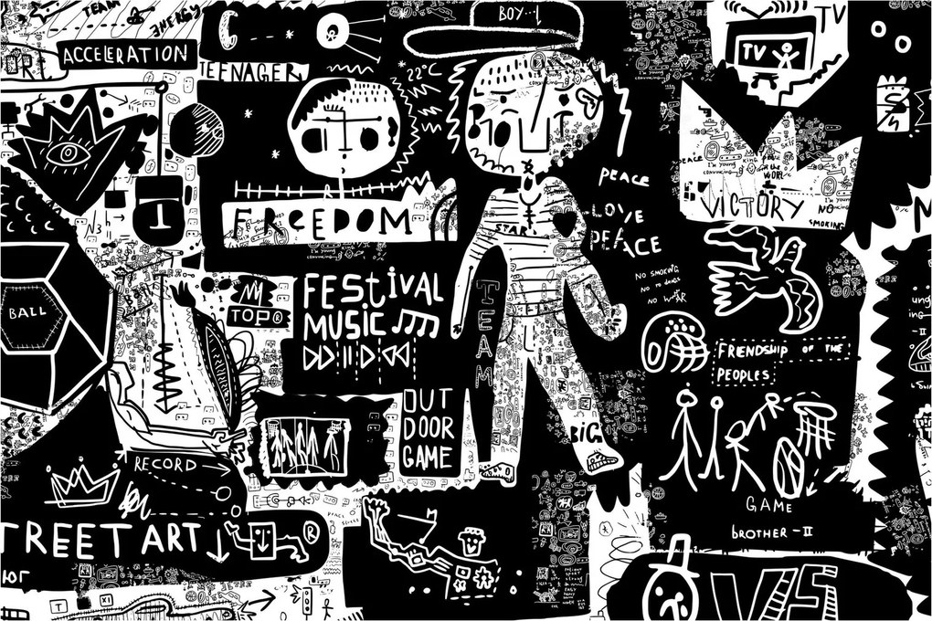 Tablou - Graffiti (90x60 cm)