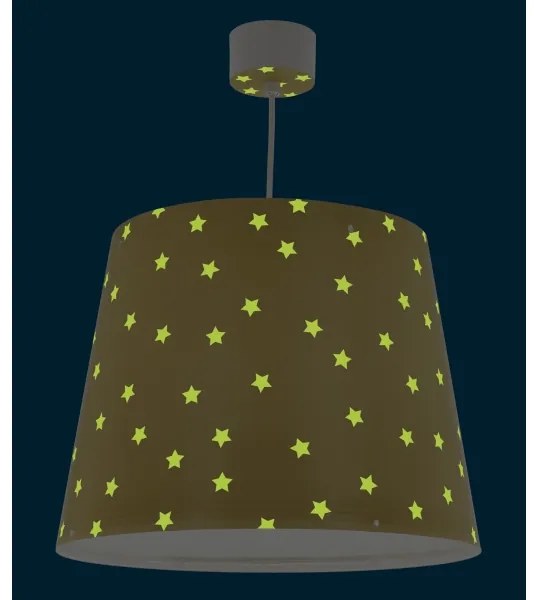 Lustră pentru copii STAR LIGHT 1xE27/60W/230V galbenă Dalber 82212A